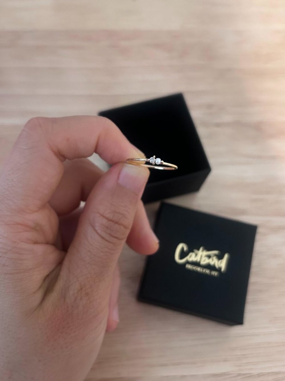 Brand New Catbird Dewdrop Ring